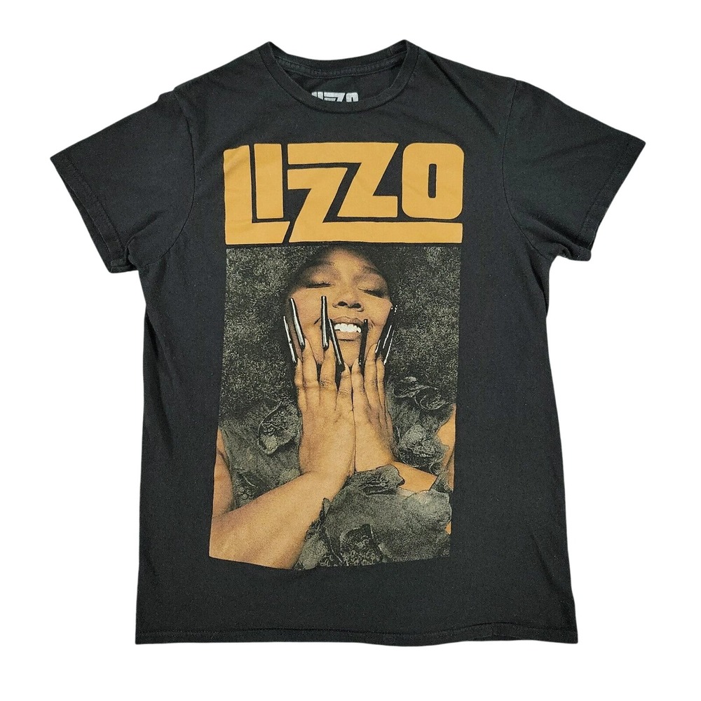 Lizzo Graphic T-Shirt Mens 2XL Black Short Sleeve Music Merch Tee